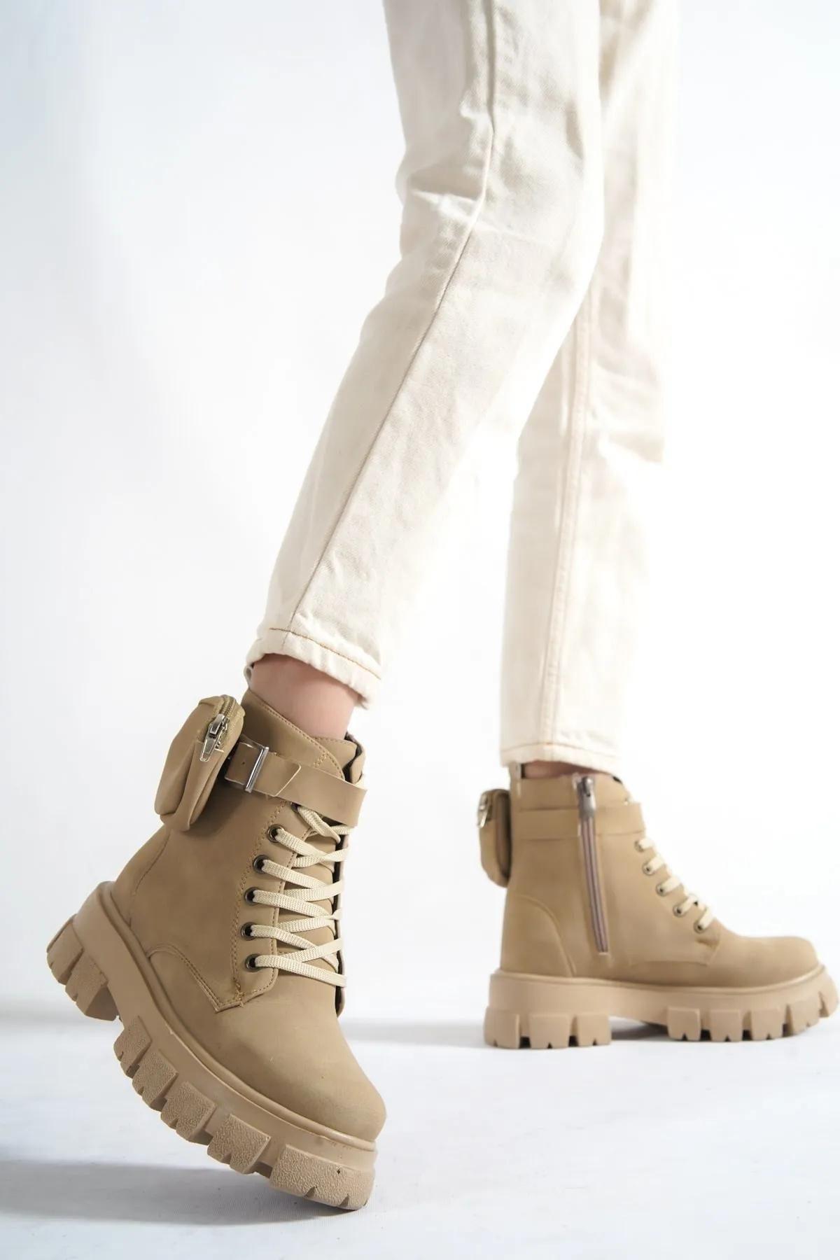 

Женские зимние ботильоны в стиле милитари в стиле ретро, ​​повседневные Нескользящие женские ботинки в британском стиле для рабочего костюма с высоким берцем 36