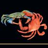 1Pc  Children's Fun Educational Marine Biology Simulation Model, Solid Crab, Blue-footed Crab Animal Toys
