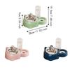 2 In 1 Cat Double  Bowl Large Capacity Cat Water Dispenser Cat Feeder Bowl  Daily Pet Feeding