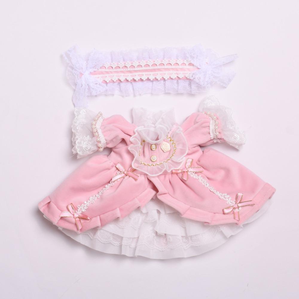 

Лоли 38 см Плюшевая Кукла Одежда Кружево Хлопок Одежда для Кукол Хлопковые Аксессуары для Кукол розовый