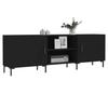 VidaXL Meuble TV noir 150x30x50 cm bois d'ingénierie 829101