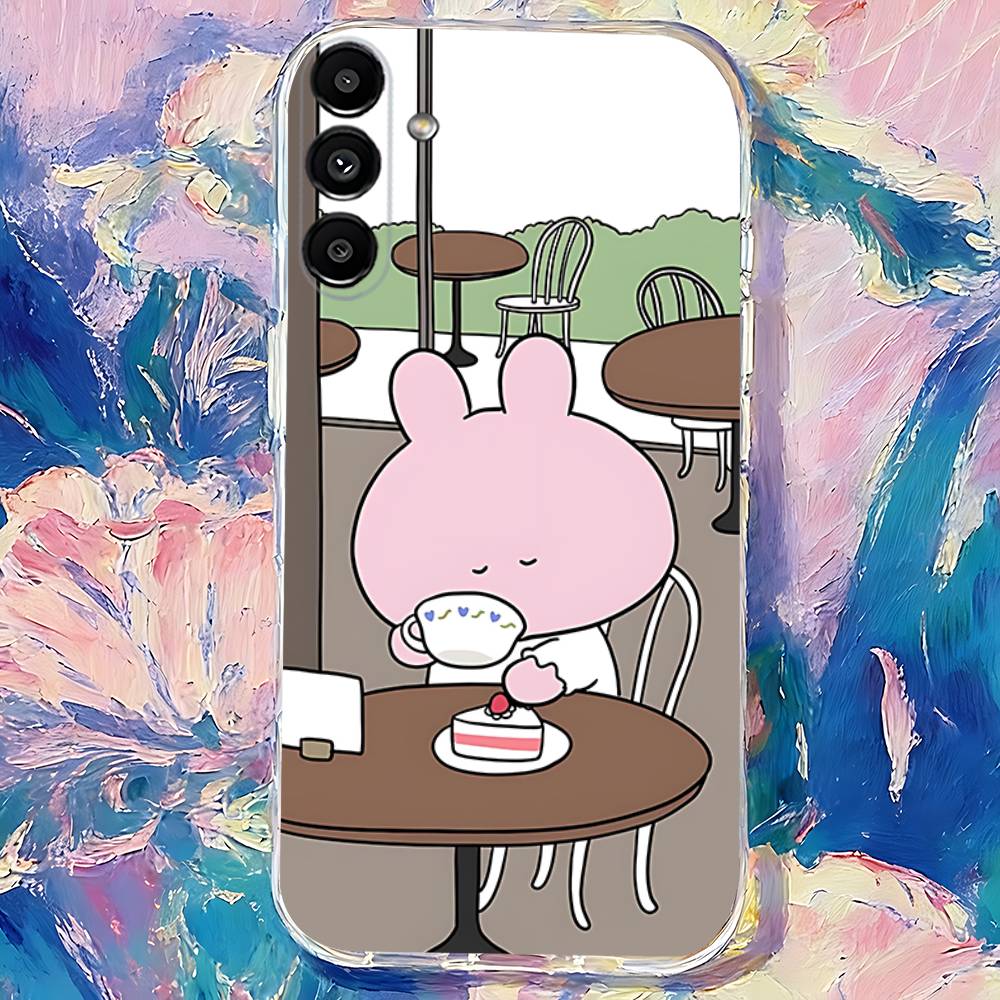 Cartoon CUTE A-Asamimichan Transparent TPU Case for  Samsung S21,S24,S30,S23,S25,S22,S20,S10,5G,FE,PIus,Lite,Ultra