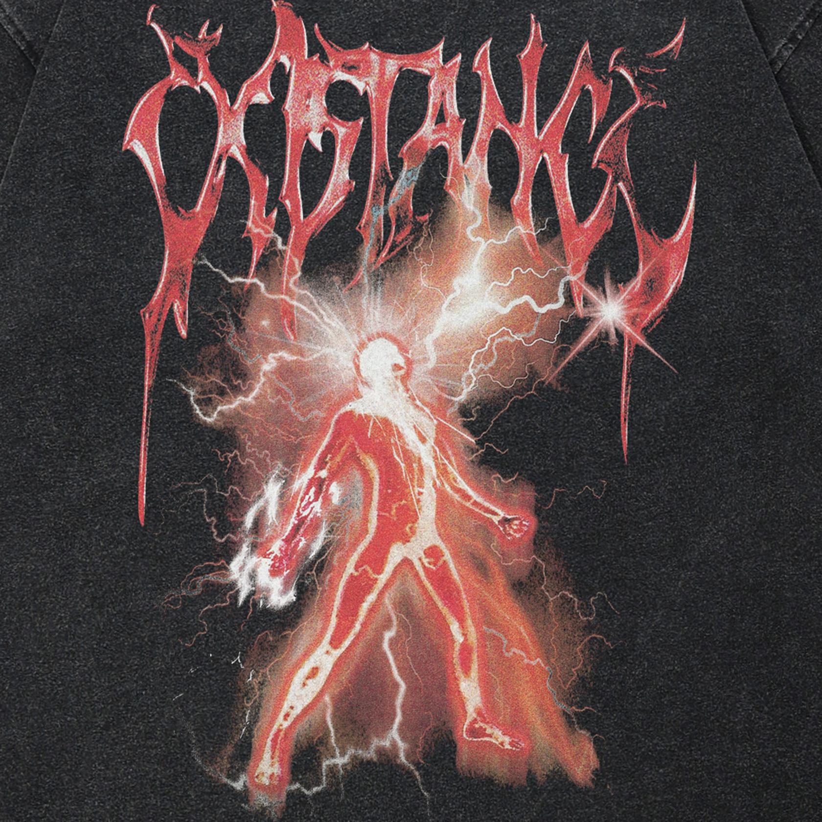 Футболка унисекс с рисунком Flame Kernel Streetwear 2024 XXL чёрный — фото 4