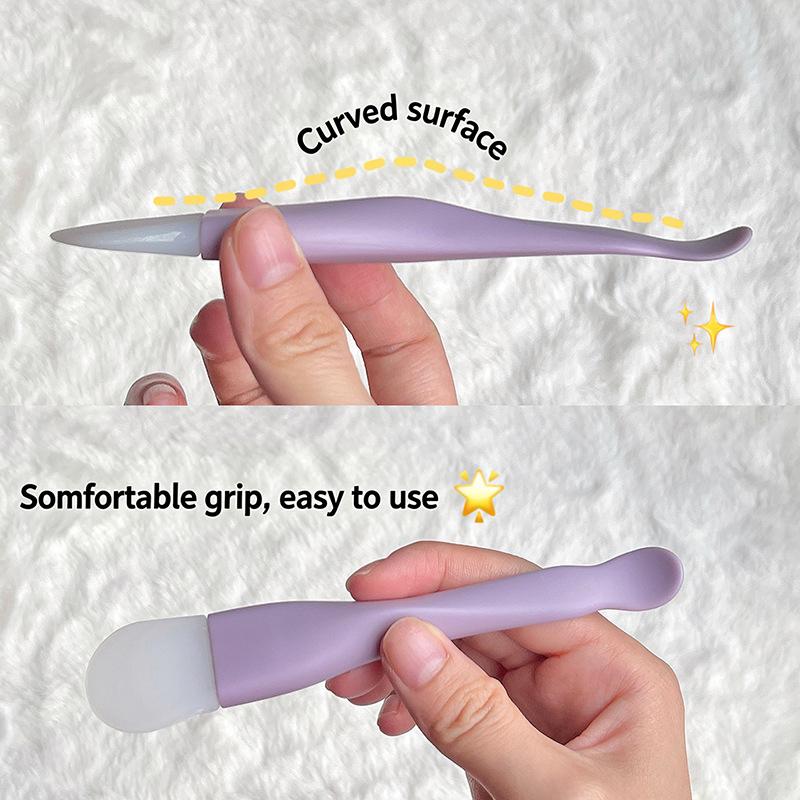 Dual Ended Silicone Mask Brush Spatula Face Cleaning Scraper Reusable Face Mud Applicator Beauty Tools For Women Daily Use