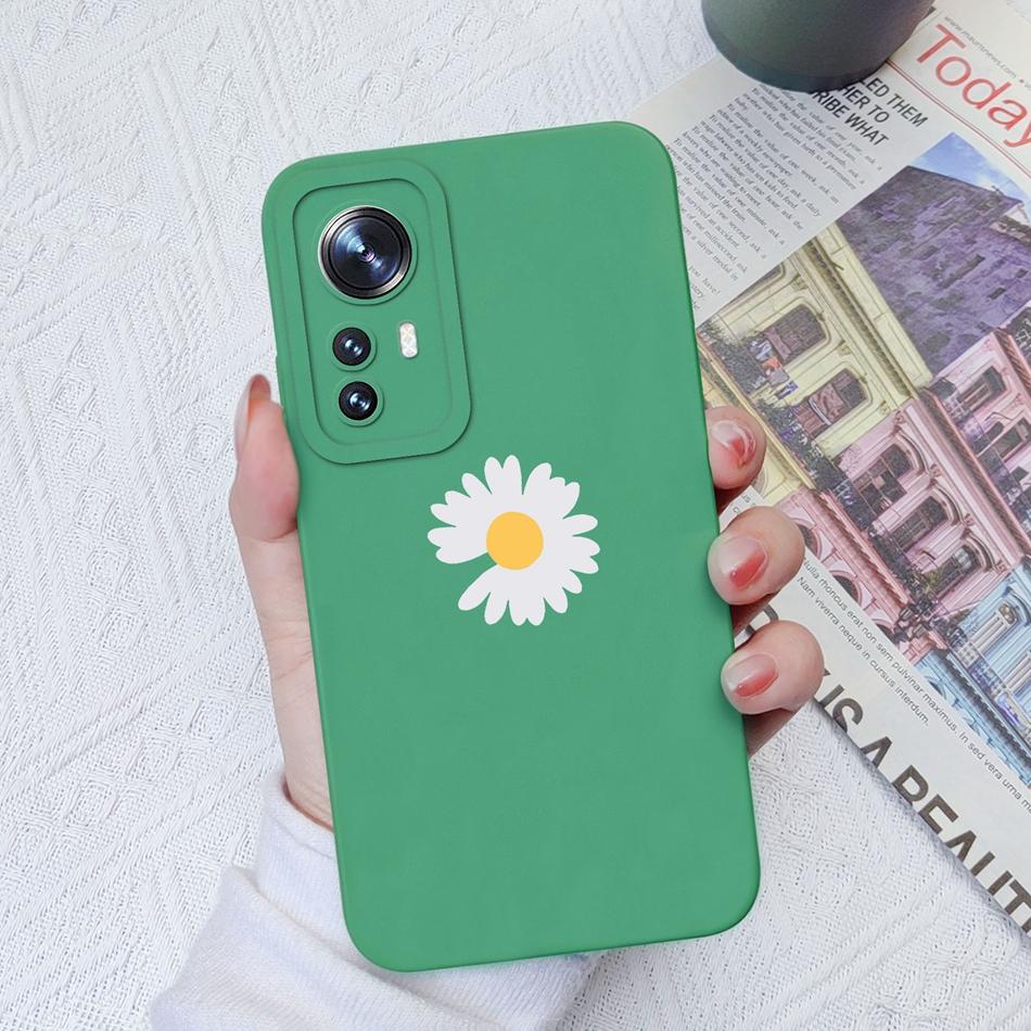 Case For Xiaomi 12 Pro Lite Ultra Cute Flower Astronaut Soft Liquid Silicone Anti Drop Phone Back Cover For Xiaomi12 Funda Capa