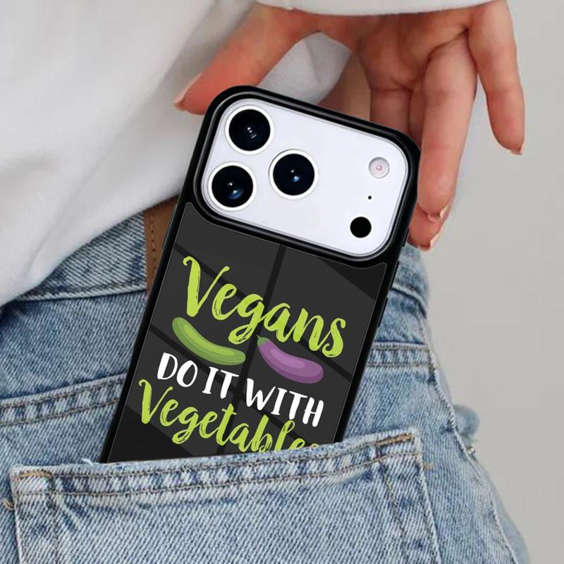 

Eat Fruit Not Friends Vegan Quote Phone Case for iPhone 16e 15 14 13 12 17 Pro Max Plus Air 17pro Cover Coque iPhone 14