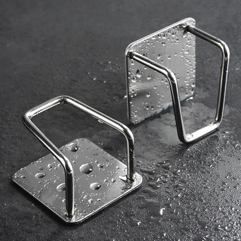 Sponge Holders for Kitchen Sink, Strong Adhesive Small Sponge Holder, Premium Rustproof & Waterproof Kitchen Sink Caddy