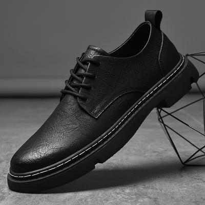 Fashion Classic Men Dress Shoes Comfy Lace Up Men's Oxfords Shoes Lightweight Leather Men Oxford Shoes Soft Comfortable Footwear