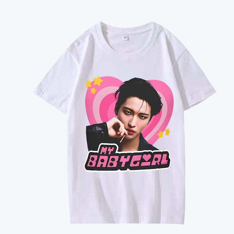 Ateez Seonghwa Magazine Y2k Babygirl T Shirt Unisex Women Oversized 100 Cotton Hot Sale Short Sleeve Summer Unisex Plus Size Tops