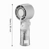USB Rechargeable Portable Handheld Misting Fan Low Noise Operation Long-Lasting Battery Mini Spray Fan Lightweight Compact