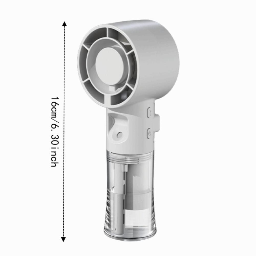 USB Rechargeable Portable Handheld Misting Fan Low Noise Operation Long-Lasting Battery Mini Spray Fan Lightweight Compact