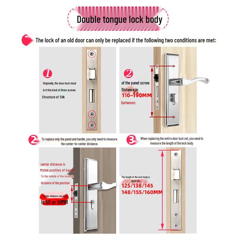 Adjustable Handle Door Lock