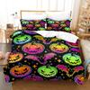 Pumpkin Duvet Cover Pillowcase Two- or Three-piece Bedding Set Boys Girls Comforter Sets Halloween Gifts
