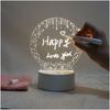 New Product Ideas 2024 Note Board Creative Led Night Light Usb Message Bo 3d Night Light Gift Set Items