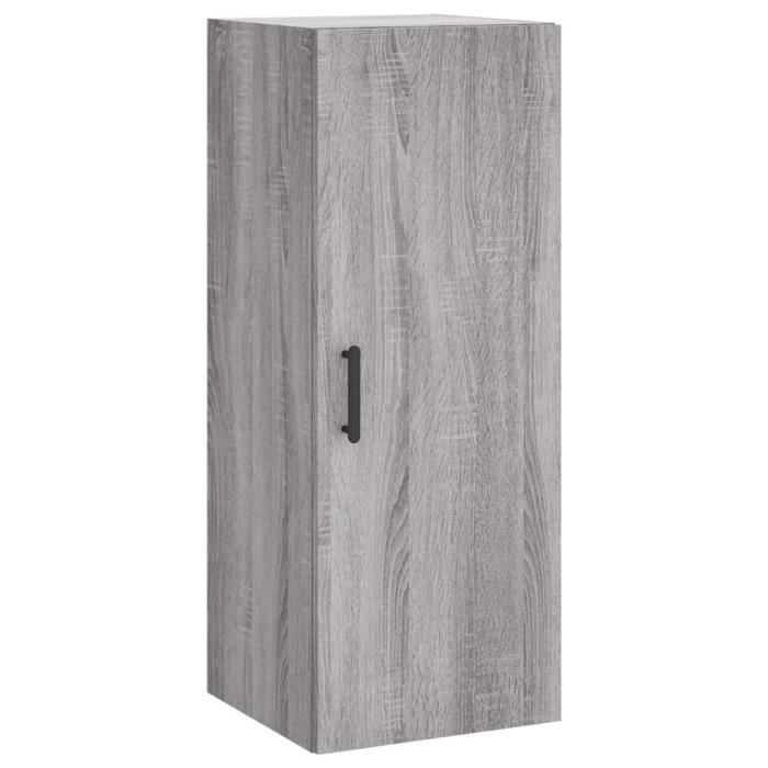 VidaXL Wall Cabinet Sonoma Grey 34.5x34x90 Cm 828866