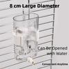 Wall Mount Bird Water Drinker No Drip with Scale Rabbit Water Dispenser 360ML with Spigot Spout Pet Hanging Feeder for Bird Cage