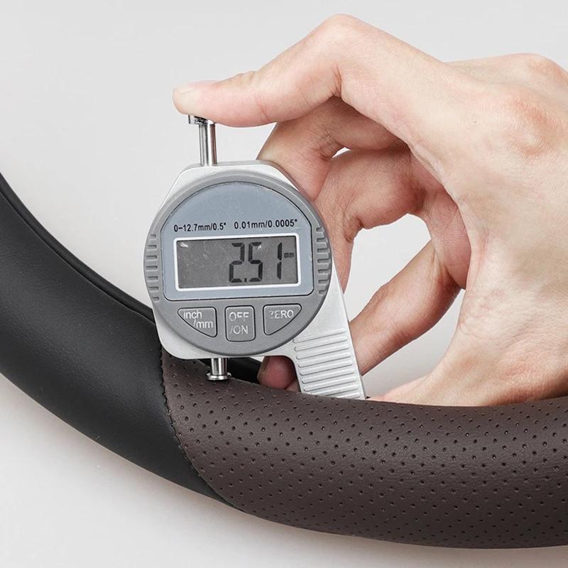 For BYD KING 2022 2023 2024 2025 Ultra thin leather Car Auto Steering Wheel Cover Anti Slip Special Protective Accessories