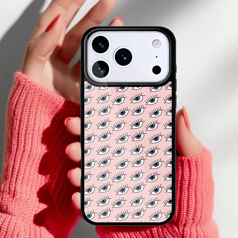 Eyes Pattern Phone Case for iPhone 17 16 15 14 13 Pro Max Back Cover for 12 11 Pro Coque
