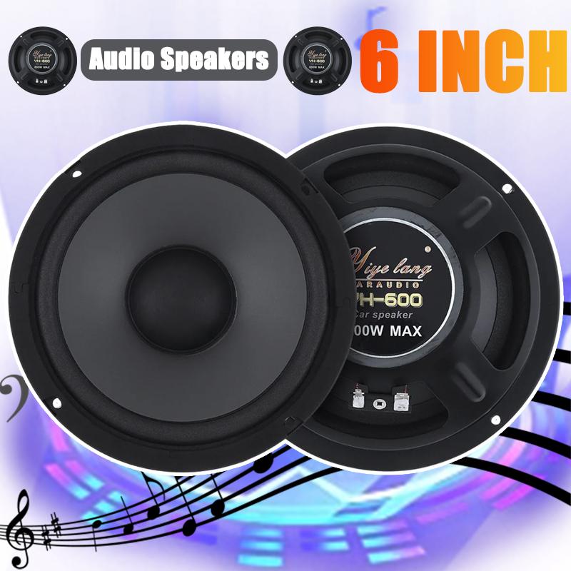 6 Inch Car Speakers 600W HiFi Coaxial Subwoofer Universal Automotive Audio Music Full Range Frequency Car Stereo Speaker 6 Inch 1PC