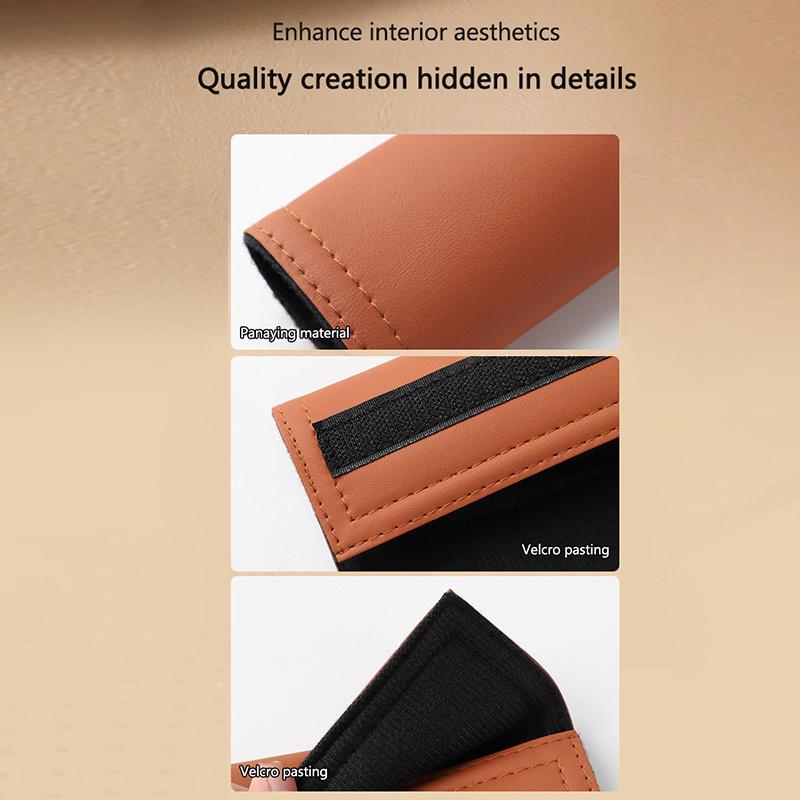 Leather Car Seat Belt Cover Seatbelt Protection Pad for Porsche Panamera Spyder Carrera Macan Boxster Cayman Cayenne Accessories