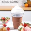 DIY Ice Cream Maker Machine for Homemade Ice Cream Sorbet Frozen Yogurt Beginner Friendly Safe ABS PP Material USB Plug In 5V