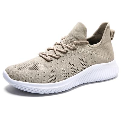 Designer neue atmungsaktive rutschfeste flache lässige Sport-Laufschuhe zum Schnüren einfarbig Trainingsschuhe für Herren