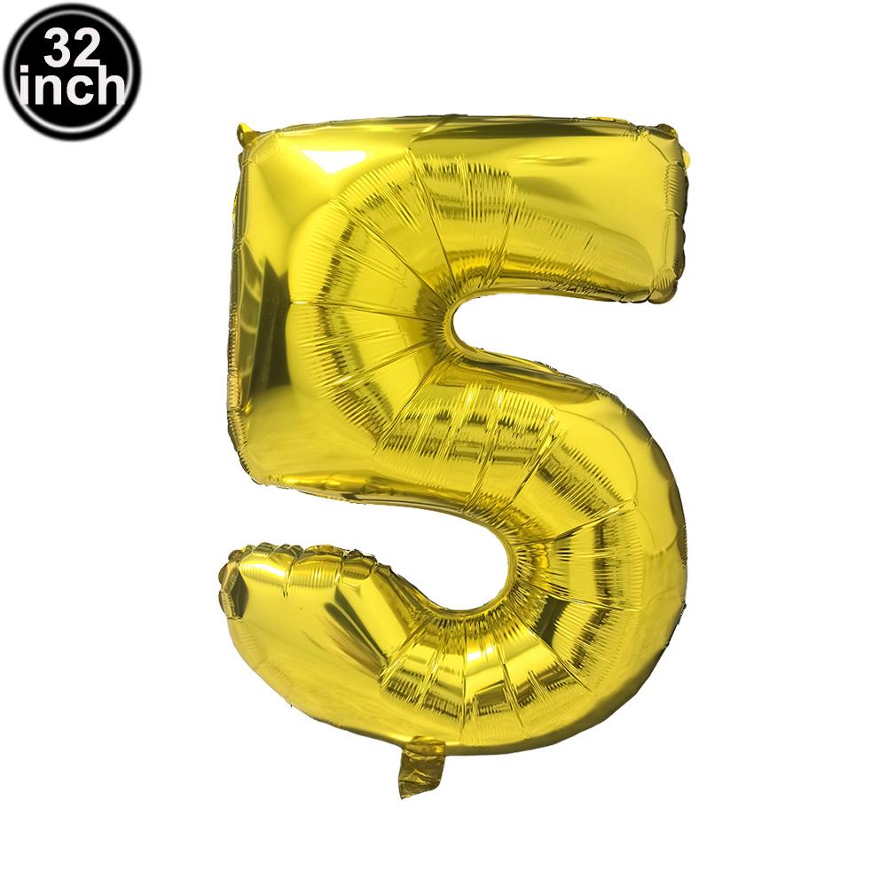 Multi Color Large Numbers 1 Balloon 32Inch 1 2 3 4 5 6 7 8 9 Birthday Ball Red Digit Bachelorette Balloons Figure Golob Balloons