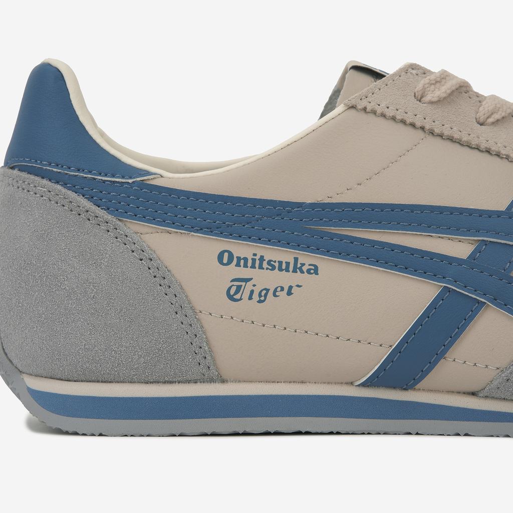 ONITSUKA TIGER Runspark Kunstleer Comfortabel Schokabsorberend Slijtvast Lage Casual Schoenen Unisex Casual Schoenen Beige Blauw 1183B480-250