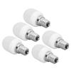 5pcs Light Bulbs E12 Thread Soft Light 1.5W 75LM LED Light Bulbs for Desk Lamp Ceiling Fan Lamp Wall Lamp AC220V