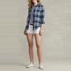 Polo Ralph Lauren SS22 Plaid Long Sleeve Shirt Women shirts Navy-Blue WMPOSHTNDO20229-410