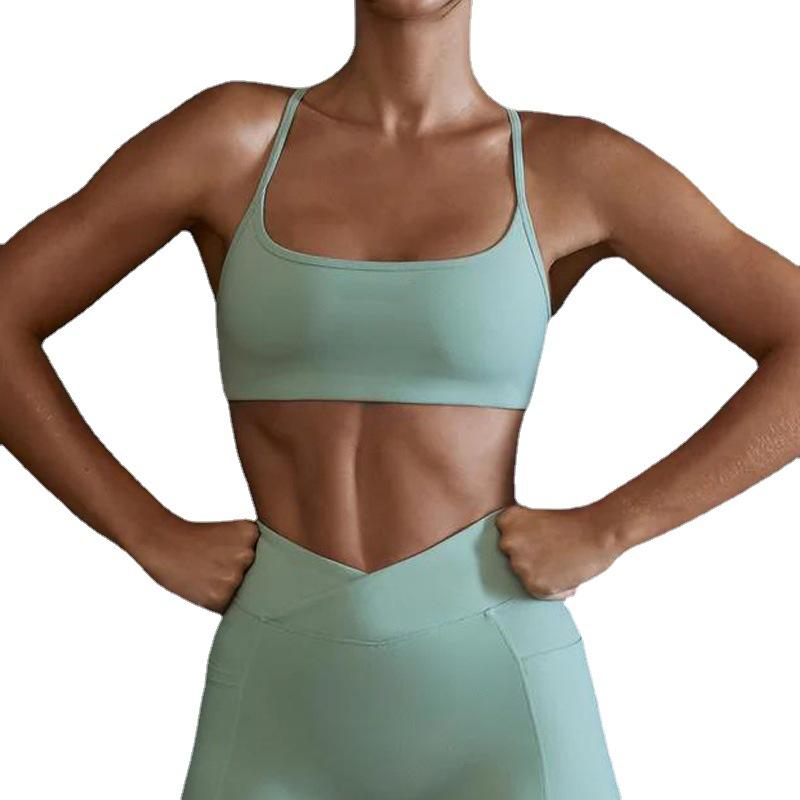 High-neck Sports Bra Tank Top
