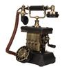 Antique Corded Telephone Rotating Dialing Decorative Vintage Phone Landline with Redialing Key for Living Room Bedroom
