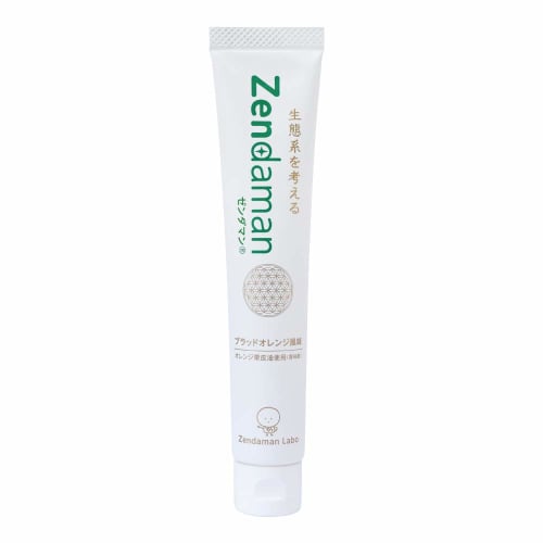 Zendaman Toothpaste, 60g, Orange Flavor, Formulated with 12 Natural Ingredients, Additive-Free, Fluoride-Free, for Bad Breath, Periodontal Care, Child
