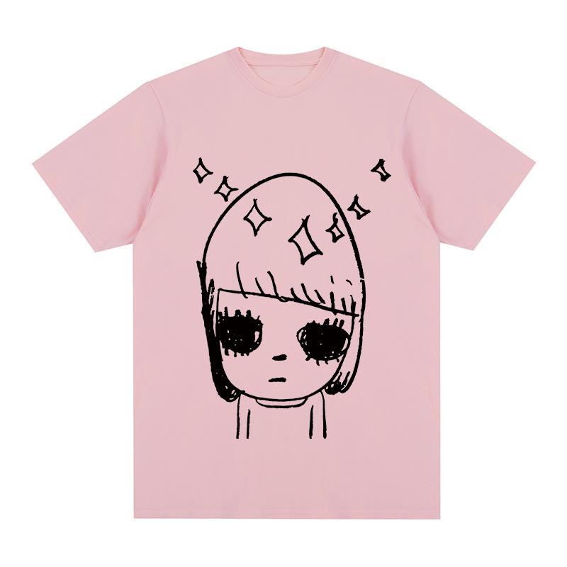 Yoshitomo Nara Stars Vintage Tshirt Lonely Funny Cute Japanese Art Party Aesthetic Cotton Unisex T Shirt New Tee Tshirt Unisex Tops