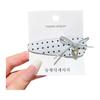 Elegant Bow BB Clip Side Parting Polka Dot Polka Dot Clip Versatile Design French Hair Clip Fashion Accessories