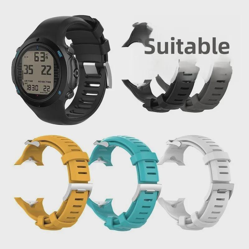 

Замена силиконового ремешка для часов Suunto D6/D6i Dive серый