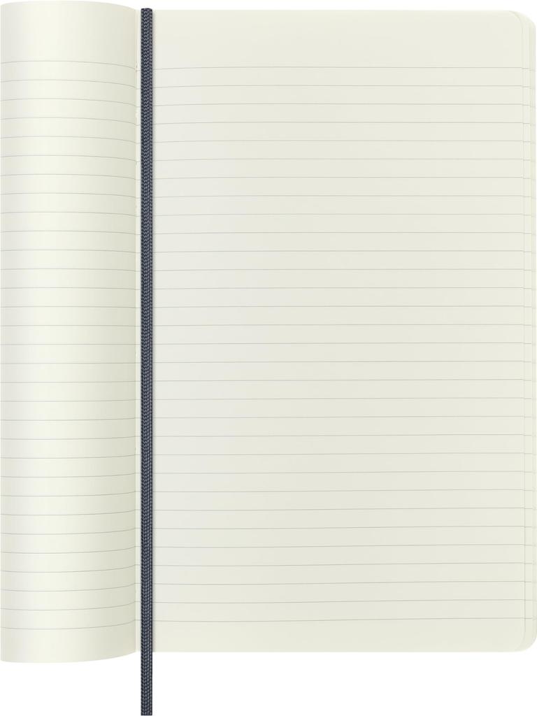 Moleskine Vegan Softcover Notebook, Large Size (13cm x 21cm), Blue, Gift Boxed, QP616B14VCAPRIBOX