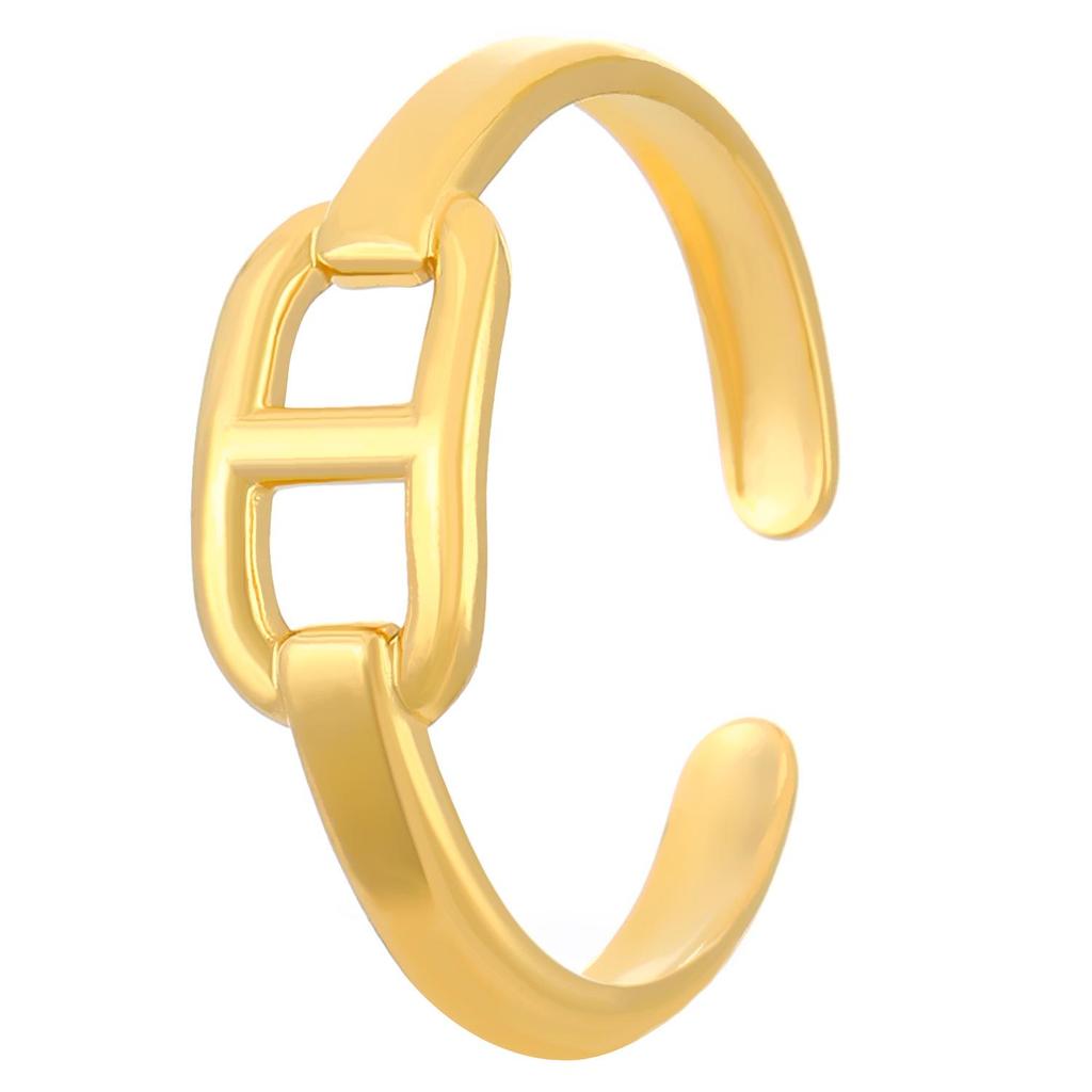 High-End Edelstahl Blumen- & Seestern Offener Ring für Damen