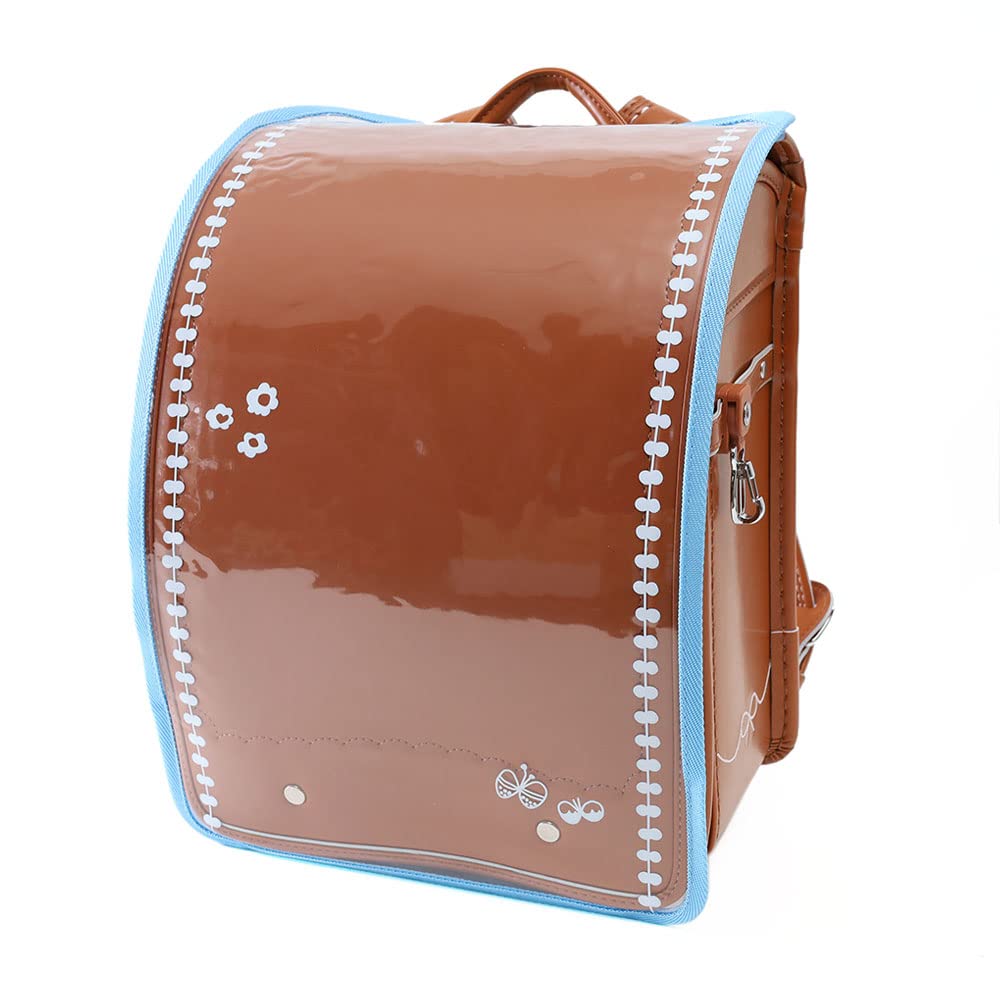 Original School Backpack Petit Floral and Butterfly Print Girls' Cover, Papillone, (Sunny Blue)