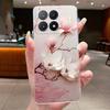 Phone Case For Xiaomi POCO X6 PRO 5G/Redmi K70E Fundas Capa Butterfly Bow Protective Casing Transparent Soft Silicone TPU Cover