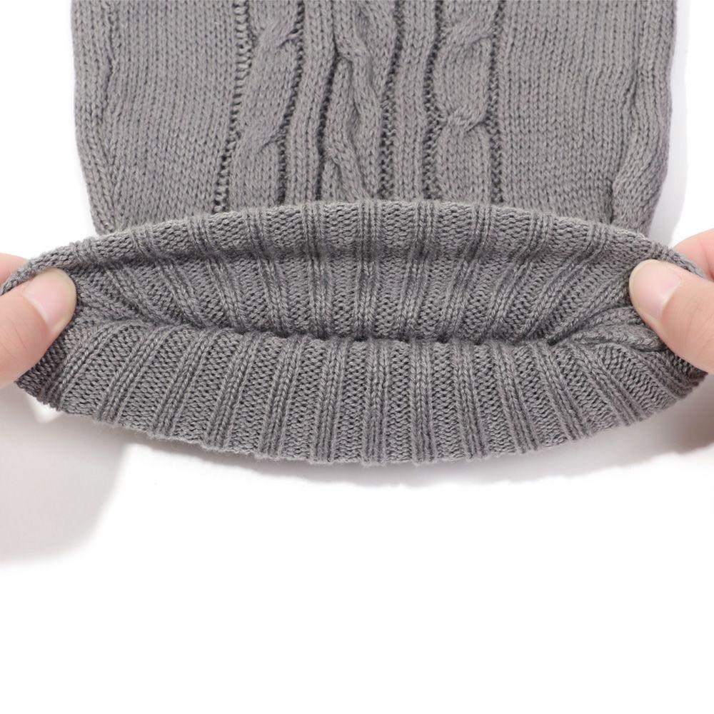 2000ml Winter Faux Fur Hot Water Bottle Cover Fleece Knitted Cover Hand Warmer Water-filled Bag