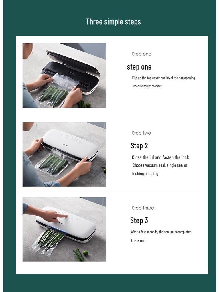 Fully Automatic Vacuum Sealing Machine for Food Preservation and Packaging