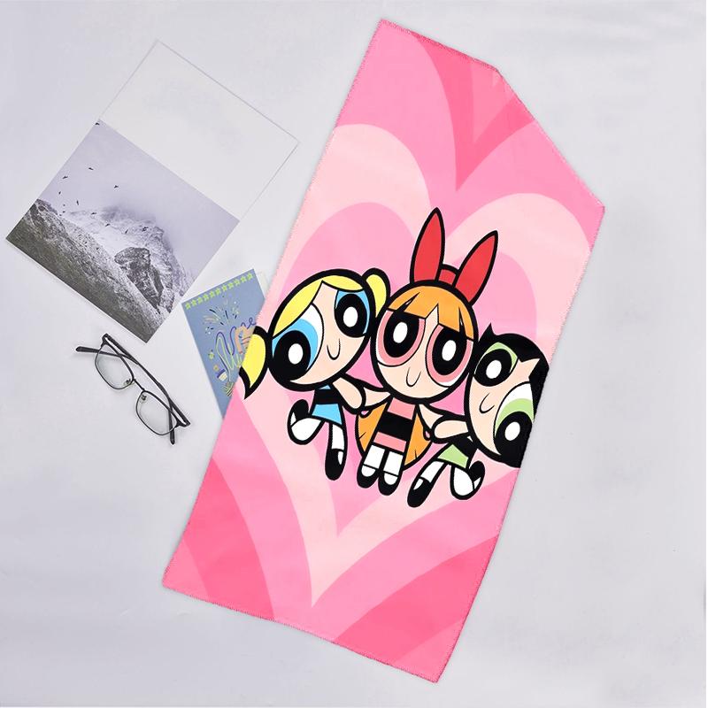 Powerpuff Fashion Beach Towel: Ideal for Summer Adventures Soft, Absorbent and Quick Drying Suitable for Swimming and Bathing