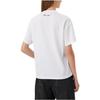 Emporio Armani Solid Logo Heart Pattern Short Sleeve T-Shirt Women Tops White 6L2T6C1JTUZ-0100