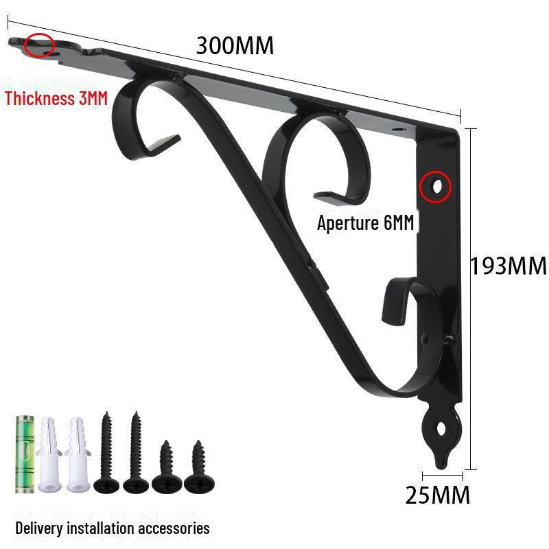 Thickened Iron Triangular Marble Countertop Support Bracket