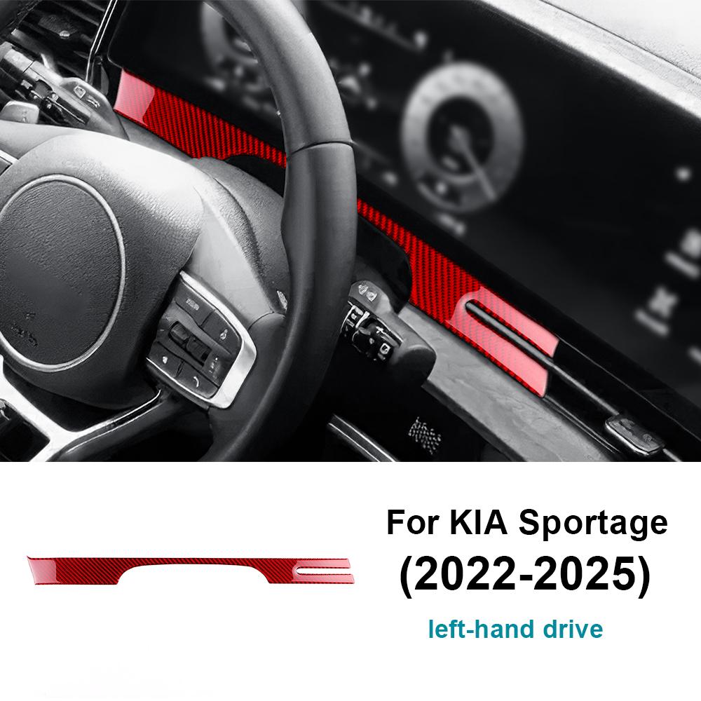 Real Soft Carbon Fiber Sticker For Kia Sportage NQ5 2025 2025 2025 2025 LHD RHD Car Instrument Dashboard Panel Interior Trim
