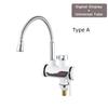 3000W Household Digital Display Electric Faucet Kitchen Hot and Cold Dual Purpose Heater Instant Heating Stainless Steel Faucet
