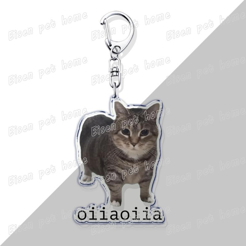 Cute Hamster Keychains for Accessories Bag Wiwiwi Cat OIIA OIIA Meme Uia Meow Car Key Chain Ring Jewelry Gifts Keyrings