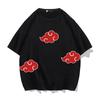 Naruto T-shirt Men's and Women's Summer Loose Cotton Short-sleeved Crew Neck Bottoming Shirt Trendy Brand Ins Auspicious Cloud Personalized Clothes