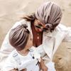Cute Knot Baby Hat Soft Spring Autumn Kids Girl Boy Bonnet Hat Turban Solid Color Infant Head Wraps Beanie Cap Baby Accessories